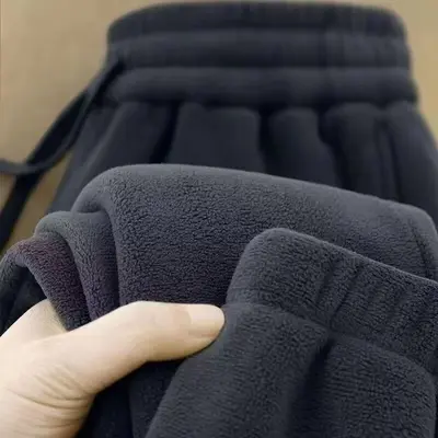 Men's Fleece-Lined Thick Casual Sweatpants Winter Style