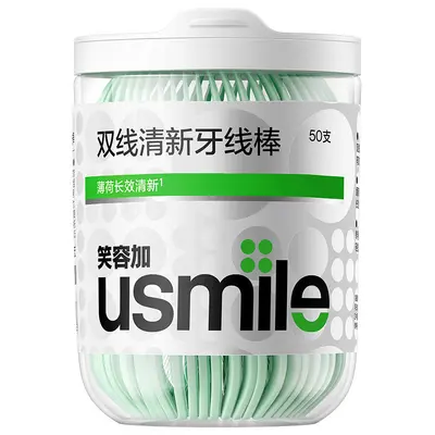 Usmile diş ipi çubuğu, nane aromalı, ultra ince, aile paketi - 8