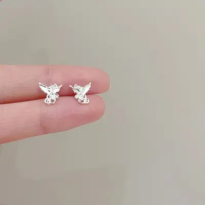 925 Sterling Silver Pearl Earrings for Women, Minimalist Design
