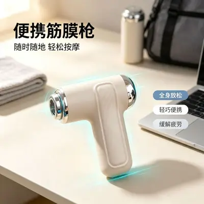 LM-130 Three-Head Massage Gun, Back Massager, High Torque, Deep Amplitude - 5