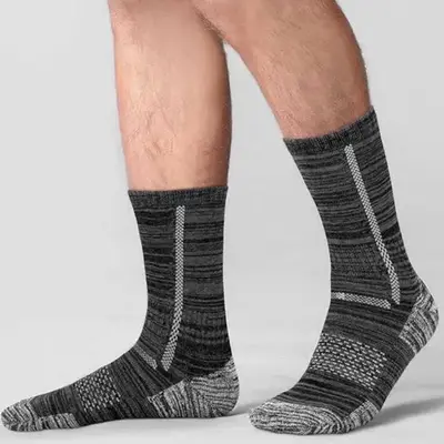 Men's Cotton Sports Socks with Terry Sole, Anti-Slip