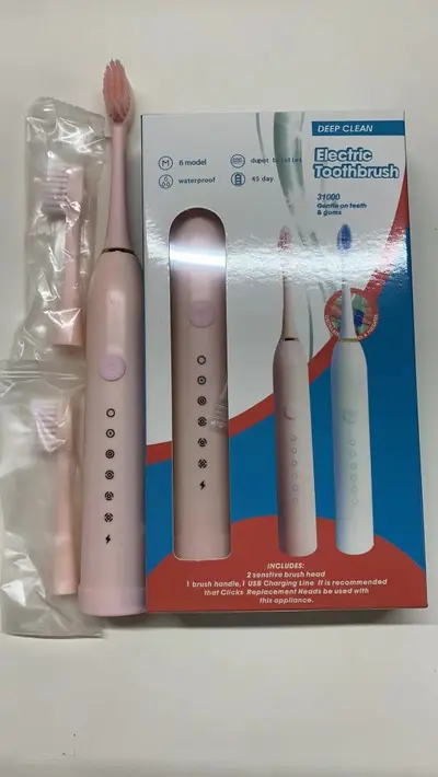 Rechargeable Soft Bristle Waterproof Ultrasonic Electric Toothbrush for Adults - 10