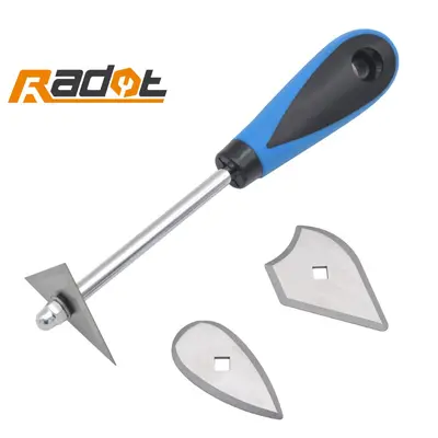 Paint Scraper and Putty Knife Set with Replaceable Blades
