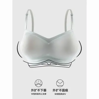 Strapless Push-Up Bra, Non-Slip Bandeau for Small Busts - 4