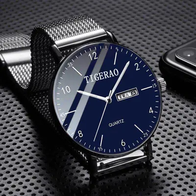 Switzerland genuine watch men waterproof dual calendar fashion starry sky quartz watch new wholesale - 9