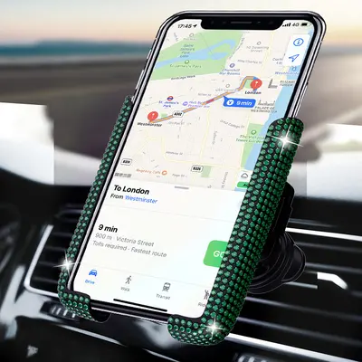 Neuer diamantbeschichteter Auto-Lüftungsschlitz Smartphone-Halter Großhandel Auto-Navigationshalter für Frauen Gravitationssmartphone-Halter - 12