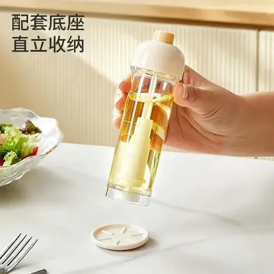 下喷式喷油瓶高硼硅玻璃按压雾化油壶家用沙拉控油壶厨房调料瓶