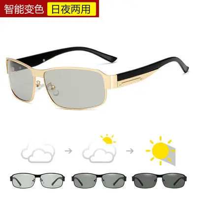 2024 Men's Polarized Photochromic Metal Frame Sunglasses - 10