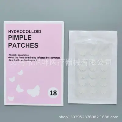 Pembe hidrokolloid sivilce bandı, şeffaf - 9