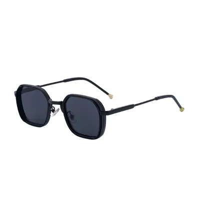 Men's Sunglasses, UV Protection, Square Frame, Minimalist Design - 7
