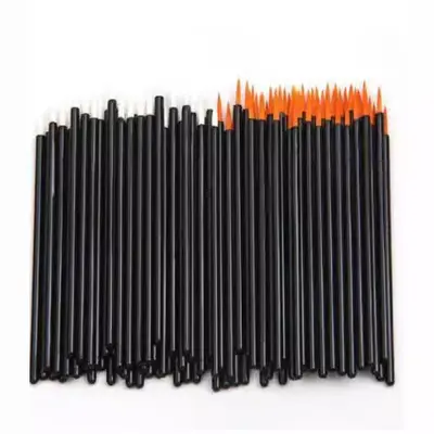 Altın fiber tek kullanımlık saç ve kaş eyeliner fırçası, taşınabilir