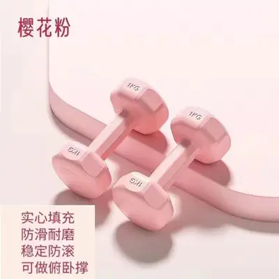 Cross-Border Hexagonal Women's Dumbbells Home Fitness Equipment Men's Rubber-Coated Set Combination Small Dumbbells Arm Muscle Training New Product - 7