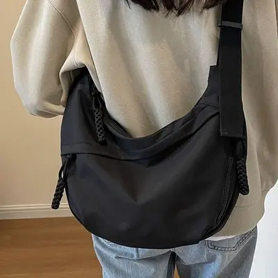 Waterproof Oxford Fabric Large Capacity Dumpling Bag Crossbody Bag Women Niche New Versatile Casual Trendy Shoulder Bag