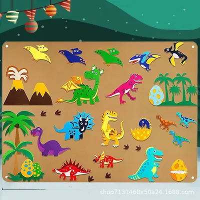 Felt Busy Board, Children's Educational Learning Board for Motor Skills - 10