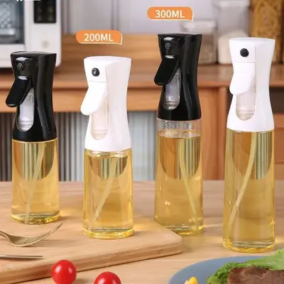Oil spray bottle 500ml, glass, pump dispenser