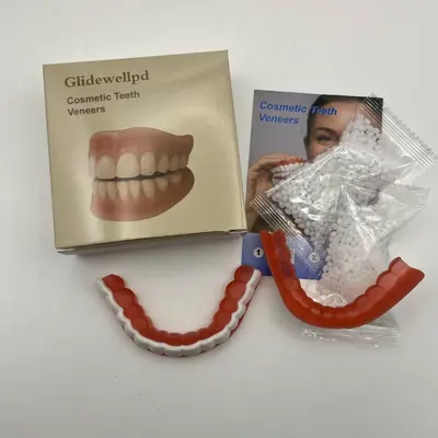 Fake Tooth Cover Set, 3 Versions + 20g Dental Gel