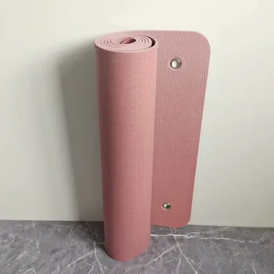 Thickened TPE Yoga Mat, Non-Slip, Shock-Absorbing, Perforated for Hanging - 12