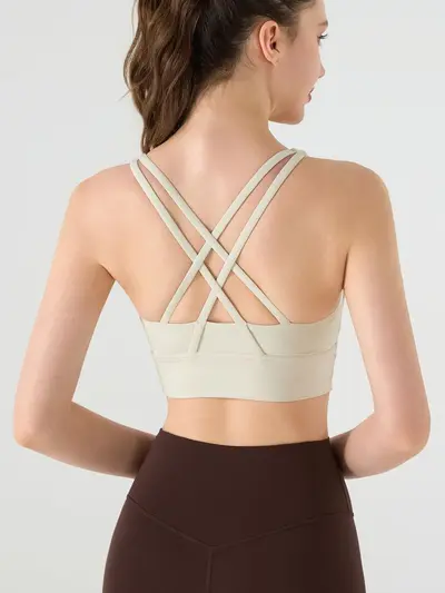 Custom Yoga Top, Pilates Training, High-Intensity Sports Bra - 4