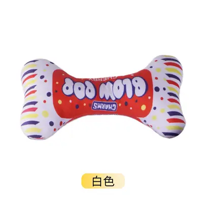 Squeaky Plush Rope Dog Toy, Durable and Bite-Resistant - 7