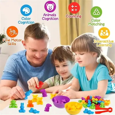 Lernspielzeug für Kinder, Farbzählung und Sortiersets
