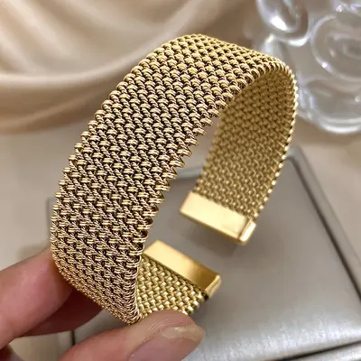 18K plated titanium steel bracelet for women