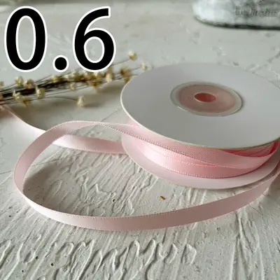 0.6 Width Satin Ribbon for Handmade and DIY Crafts - 10