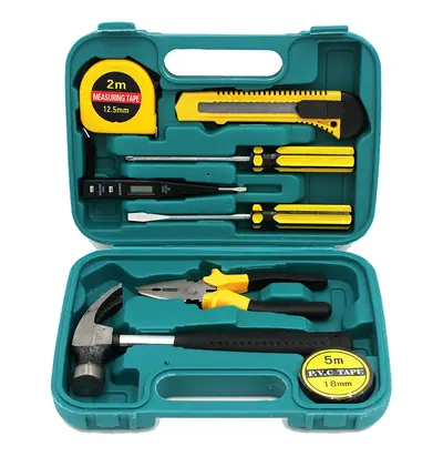 SNJUE 9-teiliges Haushalts-Werkzeugset mit Hammer, Modell 8009B - 11