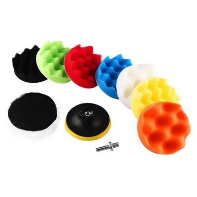 Cross-border spot 3 inch foam polishing pad set paint grinding polishing buffing tool scratch repair foam wheel - 12