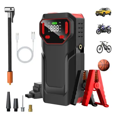 Multifunctional Car Jump Starter with Air Compressor