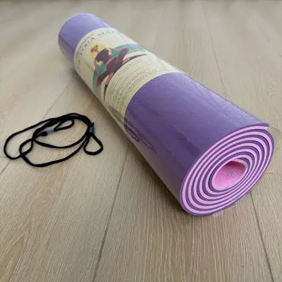 TPE Yoga Mat, Anti-Slip, Thick (61 x 0.8 cm), for Home Use