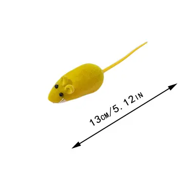 Squeaky Bite-Resistant Vinyl Mouse Cat Toy - 11