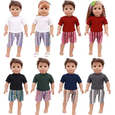 18-Zoll-Puppenkleidung für American Girl, T-Shirt und Shorts
