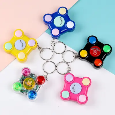 Memory Cube Game Keychain with Lights and Sound, Hand-Eye Training - 3