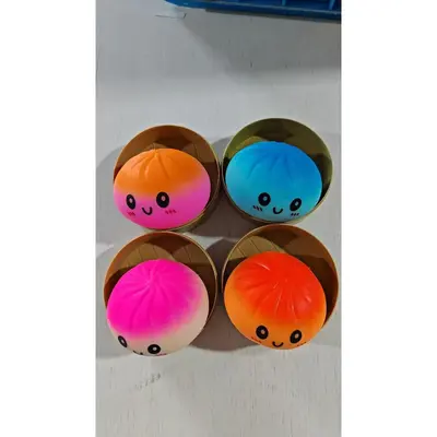 Gerçekçi Sahte Baozi Stres Oyuncağı, Yavaş Geri Dönüşlü Sıkıştırma Topu - 12