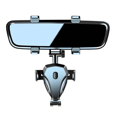Rearview Mirror Car Phone Holder, Fits Fixed Reflective Mirrors - 6