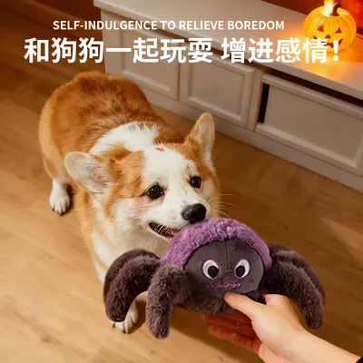 Halloween Plush Dog Squeaky Toy, Chew-Resistant - 2