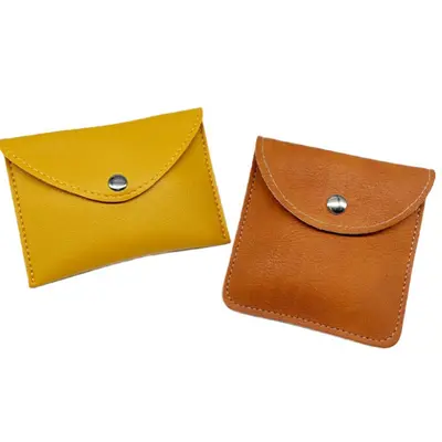 Compact Coin Purse with Soft Leather Multifunctional Card Holder - 4