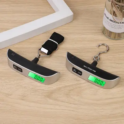 Factory Direct Supply 50kg Precision Portable Luggage Scale Handheld Electronic Fishing Express Dedicated Hook Scale Cross-border Package Weighing