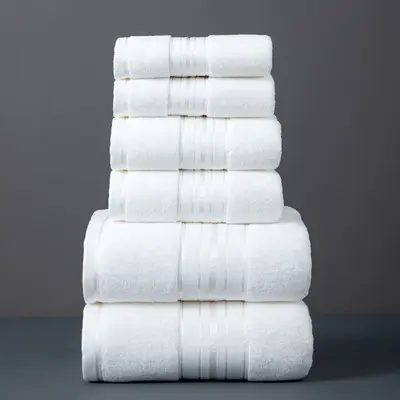 Cotton 6-Piece Towel Set Thick Bath Towels - 11