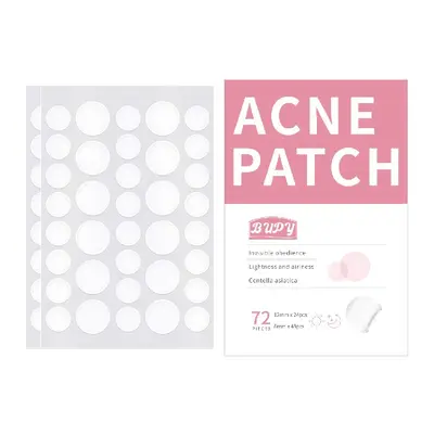 BUPY Invisible Acne Patches, 72 Pieces, Spot Treatment and Concealer