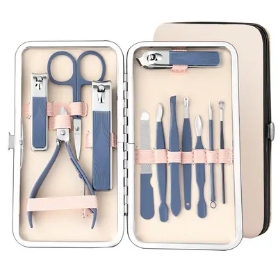 Personalisiertes 7-18-teiliges Pflegeset, Nagelschere, Beautyset, Nagelschere, vollständiges Nagelschereset, Maniküre-Werkzeugsatz, in Box - 11