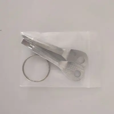 Sınır ötesi çift amaçlı tornavida, dış mekan taşınabilir düz başlı çapraz anahtar tornavida, mini küçük tornavida seti - 8