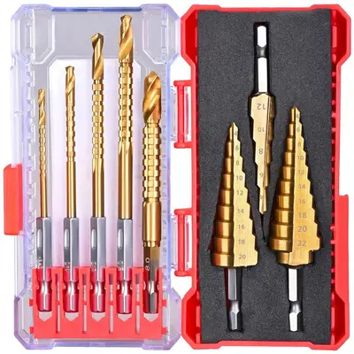 6-teiliges Holzbohrer-Set mit Rundschaft, Legierung - 13