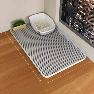 Double-Layer EVA Cat Litter Mat for Cats and Dogs - 2
