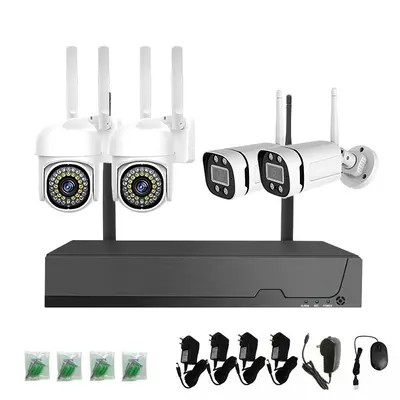 Kablosuz dome kamera seti, 5MP, 8 kanal, WiFi, mobil görüntüleme