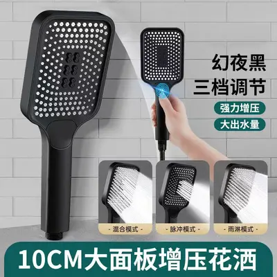 Yükseltilmiş duş başlığı seti, basınç artırıcı, banyo ısıtıcısı ile - 7