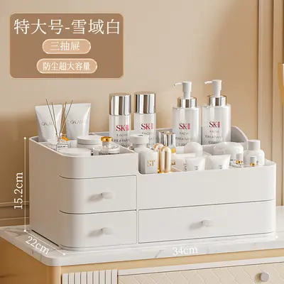 Kosmetik-Aufbewahrungsbox mit Make-up-Pinsel- und Lippenstift-Organizer - 7
