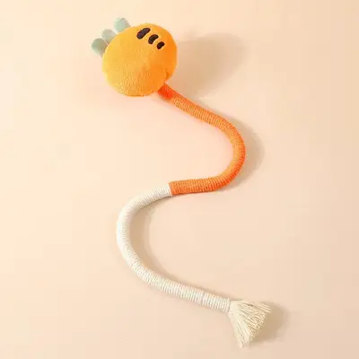 Игрушка для кошек от производителя, для самостоятельной игры, чтобы снимать скуку, жевательная верёвка, дразнилка для кошек, устойчивая к укусам игрушка для котят при прорезывании зубов и чистки зубов у кошек - 9