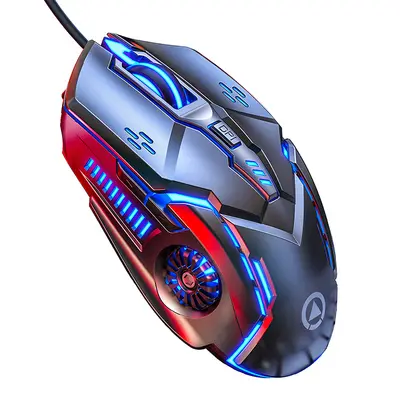 Silver Eagle G5 Sessiz Kablolu Mouse, Oyun ve E-sporlar için Aydınlatmalı, Mekanik Bilgisayar Aksesuarları, Sınır Ötesi Amazon Toptan Satışı için Özel Model