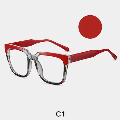 87296 Anti-Blue Light Square TR90 Eyeglass Frame